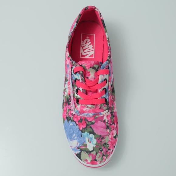 Vans Women's Floral Sneakers - Pink and Blue NWOT - Picture 5 of 16